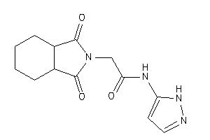 2-(1,3-diketo-3a,4,5,6,7,7a-hexahydroisoindol-2-yl)-N-(1H-pyrazol-5-yl)acetamide