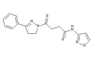 N-isoxazol-3-yl-4-keto-4-(3-phenyl-2-pyrazolin-1-yl)butyramide