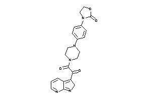 1-[4-[4-(2-ketooxazolidin-3-yl)phenyl]piperazino]-2-(2H-pyrrolo[2,3-b]pyridin-3-yl)ethane-1,2-dione