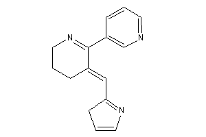 3-[5-(3H-pyrrol-2-ylmethylene)-3,4-dihydro-2H-pyridin-6-yl]pyridine