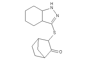 3-(3a,4,5,6,7,7a-hexahydro-1H-indazol-3-ylthio)norbornan-2-one