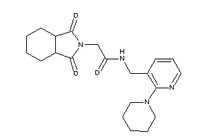 2-(1,3-diketo-3a,4,5,6,7,7a-hexahydroisoindol-2-yl)-N-[(2-piperidino-3-pyridyl)methyl]acetamide