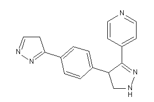 4-[4-[4-(4H-pyrazol-3-yl)phenyl]-2-pyrazolin-3-yl]pyridine