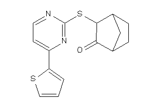 3-[[4-(2-thienyl)pyrimidin-2-yl]thio]norbornan-2-one