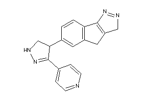 Image of 6-[3-(4-pyridyl)-2-pyrazolin-4-yl]-3,4-dihydroindeno[1,2-c]pyrazole