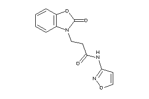 N-isoxazol-3-yl-3-(2-keto-1,3-benzoxazol-3-yl)propionamide