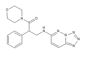 1-morpholino-2-phenyl-3-(tetrazolo[5,1-f]pyridazin-6-ylamino)propan-1-one