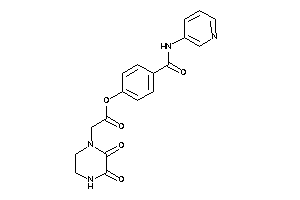 2-(2,3-diketopiperazino)acetic Acid [4-(3-pyridylcarbamoyl)phenyl] Ester