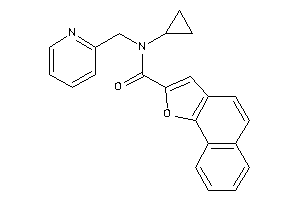 N-cyclopropyl-N-(2-pyridylmethyl)benzo[g]benzofuran-2-carboxamide