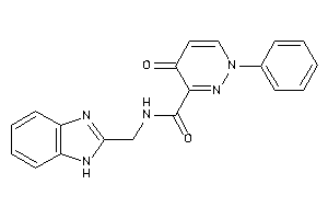 N-(1H-benzimidazol-2-ylmethyl)-4-keto-1-phenyl-pyridazine-3-carboxamide