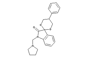 5-phenyl-1'-(pyrrolidinomethyl)spiro[1,3-dioxane-2,3'-indoline]-2'-one