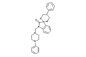5-phenyl-1'-[(4-phenylpiperazino)methyl]spiro[1,3-dioxane-2,3'-indoline]-2'-one