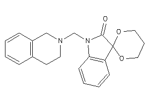 1'-(3,4-dihydro-1H-isoquinolin-2-ylmethyl)spiro[1,3-dioxane-2,3'-indoline]-2'-one