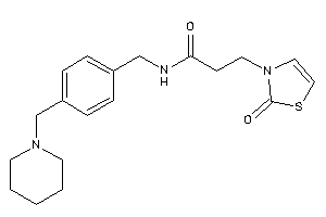 3-(2-keto-4-thiazolin-3-yl)-N-[4-(piperidinomethyl)benzyl]propionamide