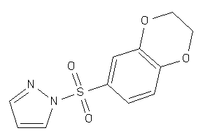 1-(2,3-dihydro-1,4-benzodioxin-6-ylsulfonyl)pyrazole