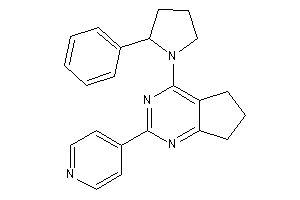4-(2-phenylpyrrolidino)-2-(4-pyridyl)-6,7-dihydro-5H-cyclopenta[d]pyrimidine