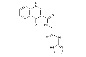 N-[2-(1H-imidazol-2-ylamino)-2-keto-ethyl]-4-keto-1H-quinoline-3-carboxamide