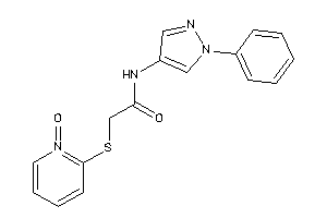 2-[(1-keto-2-pyridyl)thio]-N-(1-phenylpyrazol-4-yl)acetamide