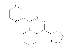 1,4-dioxan-2-yl-[2-(pyrrolidine-1-carbonyl)piperidino]methanone