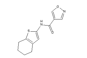Image of N-(4,5,6,7-tetrahydrobenzothiophen-2-yl)isoxazole-4-carboxamide