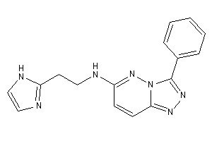 2-(1H-imidazol-2-yl)ethyl-(3-phenyl-[1,2,4]triazolo[3,4-f]pyridazin-6-yl)amine