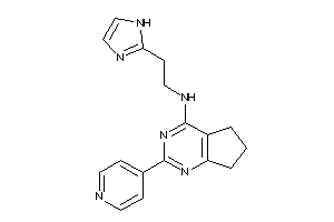 Image of 2-(1H-imidazol-2-yl)ethyl-[2-(4-pyridyl)-6,7-dihydro-5H-cyclopenta[d]pyrimidin-4-yl]amine