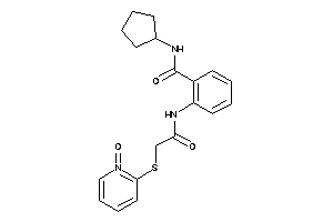 Image of N-cyclopentyl-2-[[2-[(1-keto-2-pyridyl)thio]acetyl]amino]benzamide