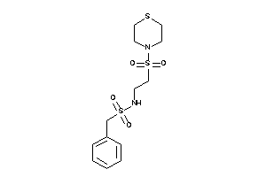 Image of 1-phenyl-N-(2-thiomorpholinosulfonylethyl)methanesulfonamide