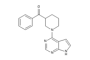 Phenyl-[1-(7H-pyrrolo[2,3-d]pyrimidin-4-yl)-3-piperidyl]methanone