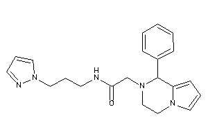 2-(1-phenyl-3,4-dihydro-1H-pyrrolo[1,2-a]pyrazin-2-yl)-N-(3-pyrazol-1-ylpropyl)acetamide