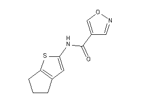 N-(5,6-dihydro-4H-cyclopenta[b]thiophen-2-yl)isoxazole-4-carboxamide