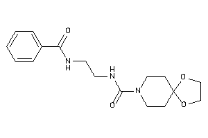 N-(2-benzamidoethyl)-1,4-dioxa-8-azaspiro[4.5]decane-8-carboxamide