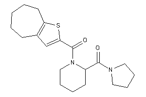 Pyrrolidino-[1-(5,6,7,8-tetrahydro-4H-cyclohepta[b]thiophene-2-carbonyl)-2-piperidyl]methanone