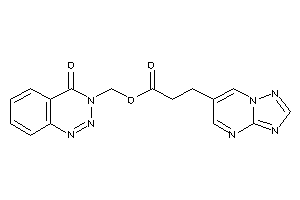 3-([1,2,4]triazolo[1,5-a]pyrimidin-6-yl)propionic Acid (4-keto-1,2,3-benzotriazin-3-yl)methyl Ester