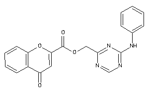 4-ketochromene-2-carboxylic Acid (4-anilino-s-triazin-2-yl)methyl Ester