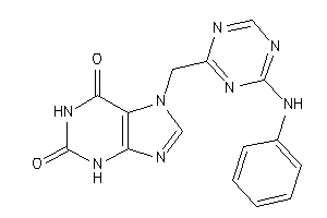 7-[(4-anilino-s-triazin-2-yl)methyl]xanthine