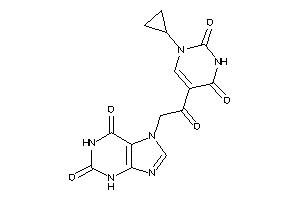 7-[2-(1-cyclopropyl-2,4-diketo-pyrimidin-5-yl)-2-keto-ethyl]xanthine