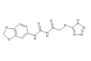 N-(1,3-benzodioxol-5-ylcarbamoyl)-2-(1H-tetrazol-5-ylthio)acetamide