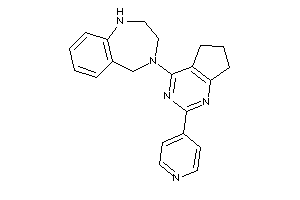 4-[2-(4-pyridyl)-6,7-dihydro-5H-cyclopenta[d]pyrimidin-4-yl]-1,2,3,5-tetrahydro-1,4-benzodiazepine