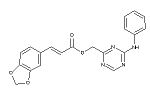 3-(1,3-benzodioxol-5-yl)acrylic Acid (4-anilino-s-triazin-2-yl)methyl Ester