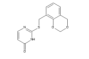 2-(4H-1,3-benzodioxin-8-ylmethylthio)-1H-pyrimidin-6-one