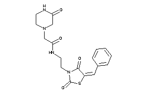 N-[2-(5-benzal-2,4-diketo-thiazolidin-3-yl)ethyl]-2-(3-ketopiperazino)acetamide