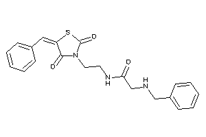 N-[2-(5-benzal-2,4-diketo-thiazolidin-3-yl)ethyl]-2-(benzylamino)acetamide