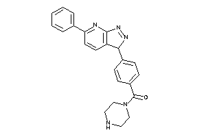 Image of [4-(6-phenyl-3H-pyrazolo[3,4-b]pyridin-3-yl)phenyl]-piperazino-methanone