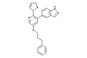 5-[2-(2,5-dihydrothiophen-2-yl)-5-(3-phenylpropoxy)-3-pyridyl]-1H-indazole