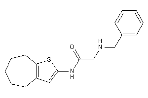 2-(benzylamino)-N-(5,6,7,8-tetrahydro-4H-cyclohepta[b]thiophen-2-yl)acetamide