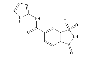1,1,3-triketo-N-(1H-pyrazol-5-yl)-1,2-benzothiazole-6-carboxamide