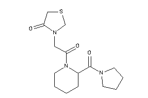 3-[2-keto-2-[2-(pyrrolidine-1-carbonyl)piperidino]ethyl]thiazolidin-4-one