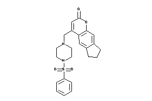 Image of 4-[(4-besylpiperazino)methyl]-7,8-dihydro-6H-cyclopenta[g]chromen-2-one