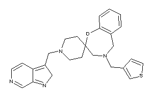 Image of 1'-(2H-pyrrolo[2,3-c]pyridin-3-ylmethyl)-4-(3-thenyl)spiro[3,5-dihydro-1,4-benzoxazepine-2,4'-piperidine]